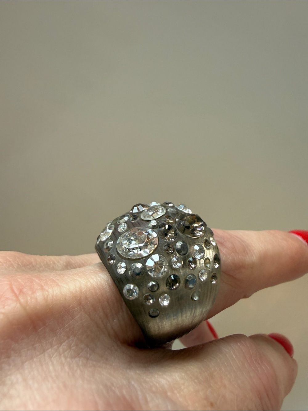 Alexis Bittar crystal statement cocktail ring - Picture 2 of 9